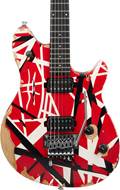 EVH Limited Edition Wolfgang Special Striped Series Ebony Fingerboard Red Black and White Aged