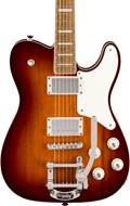 Squier Paranormal Troublemaker Telecaster Deluxe Bigsby Parchment Pickguard Honey Sunburst Indian Laurel Fingerboard